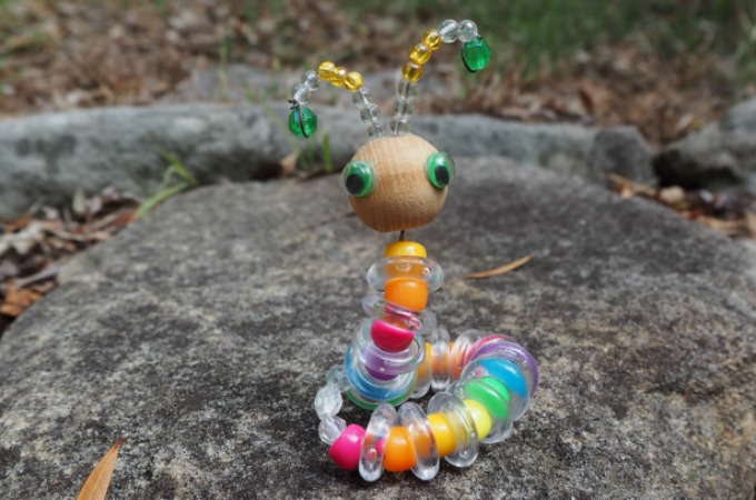 kids craft bead bug