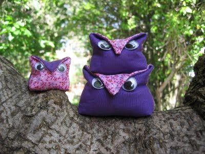 sewing project kids three wise owls softies