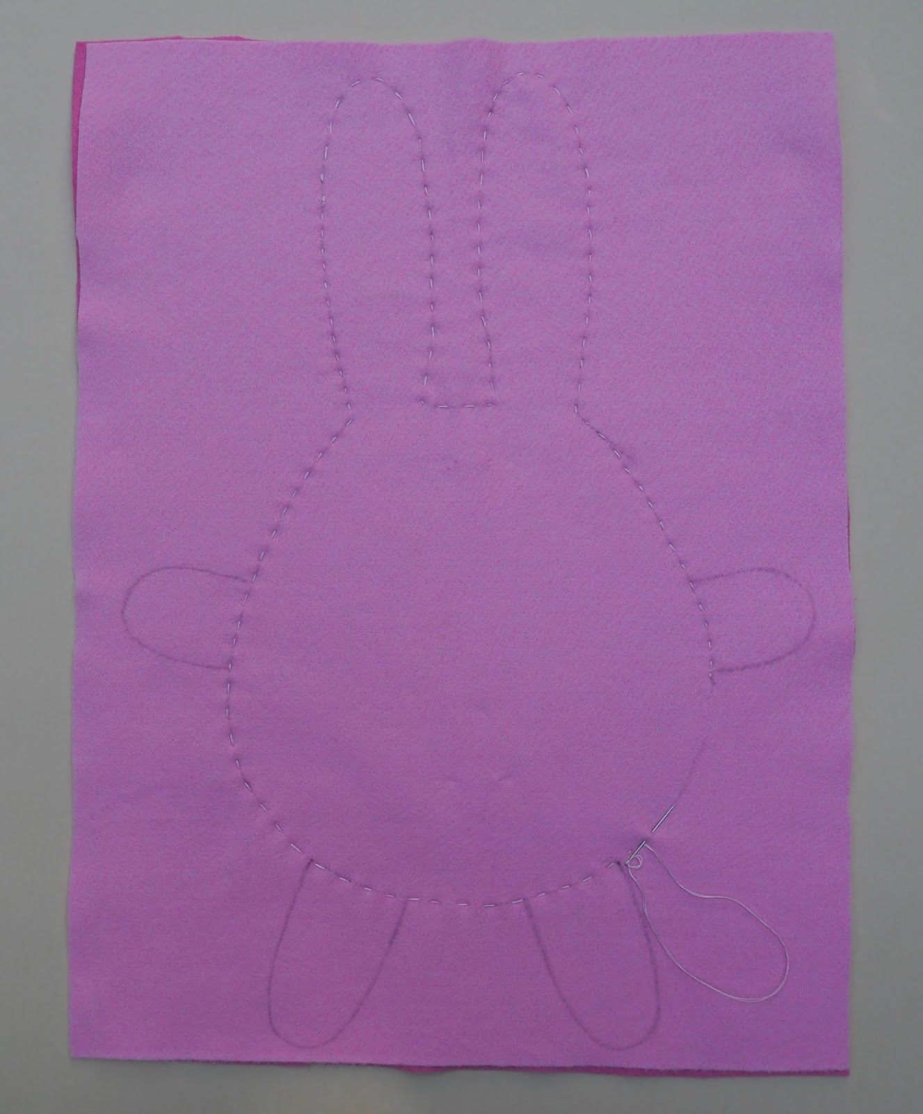template for sewing an easter bunny 