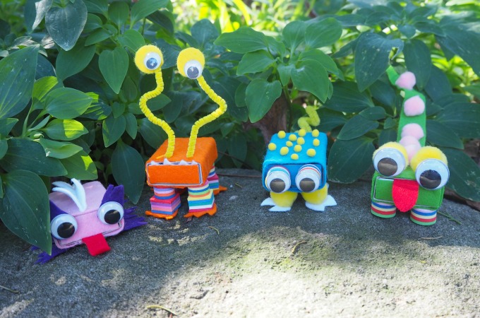 A cute and super easy garden bug craft to make with kids using a matchbox
