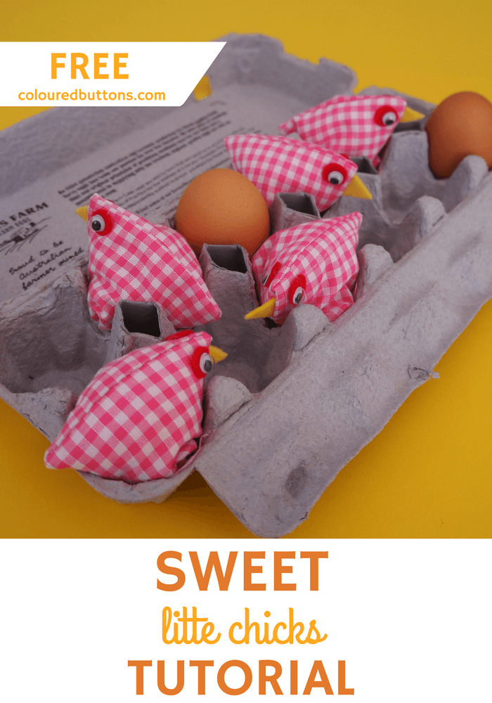 handmade sweet little gingham chicks