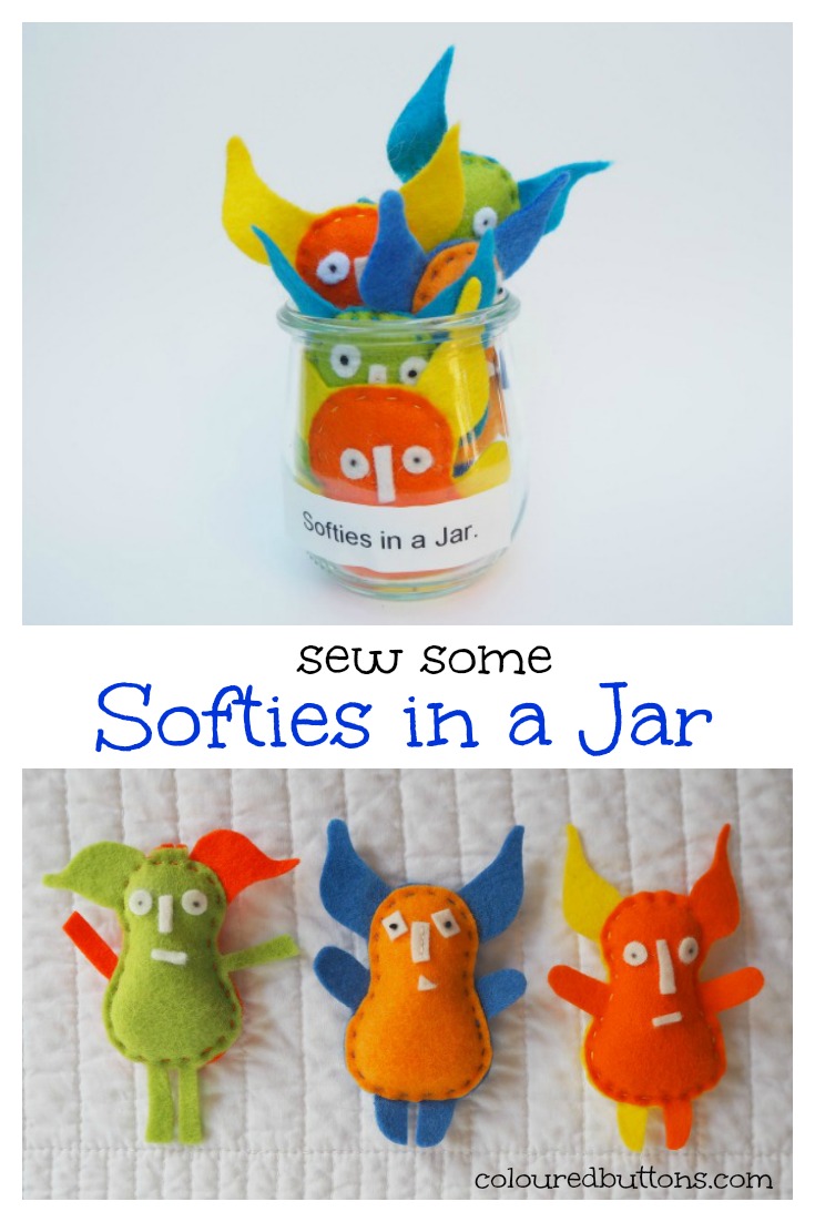 lots of mini softies in a jar