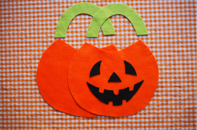 pumpkin halloween trick or treat bag
