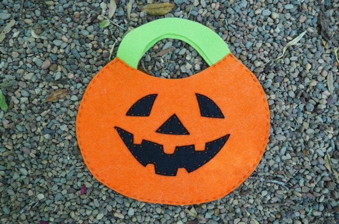 Trick Or Treat Party Bag Pumpkin Design Halloween 