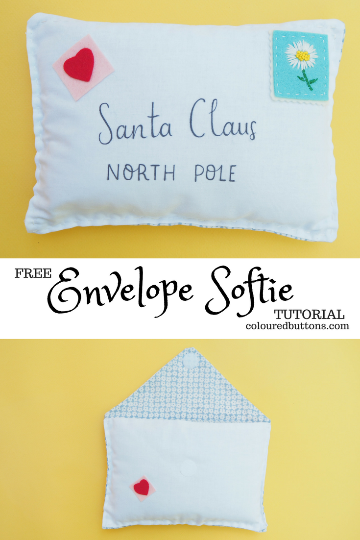free envelope softie tutorial