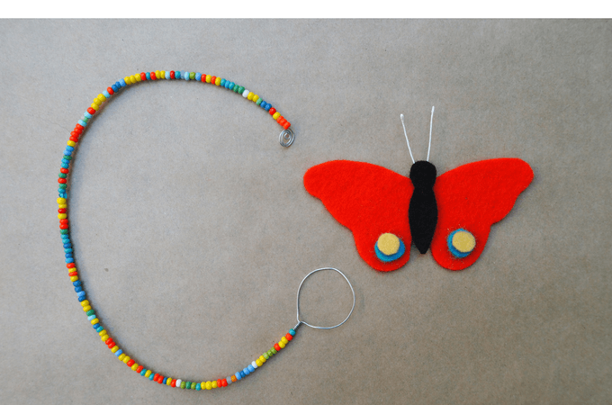 making a butterfly mobile