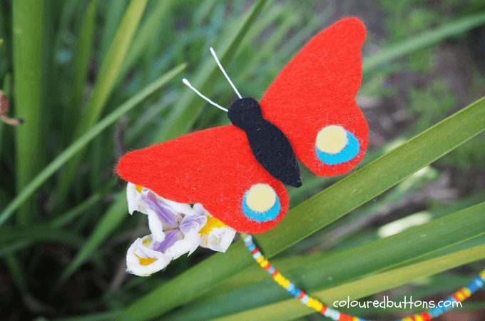 DIY butterfly mobile