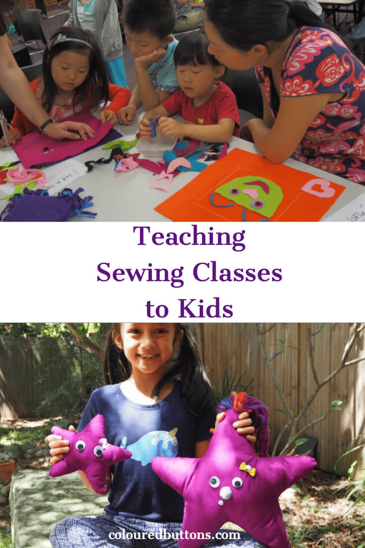 teaching children to sew