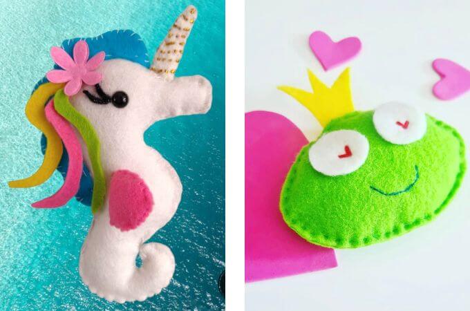 sea horse and frog prince softies
